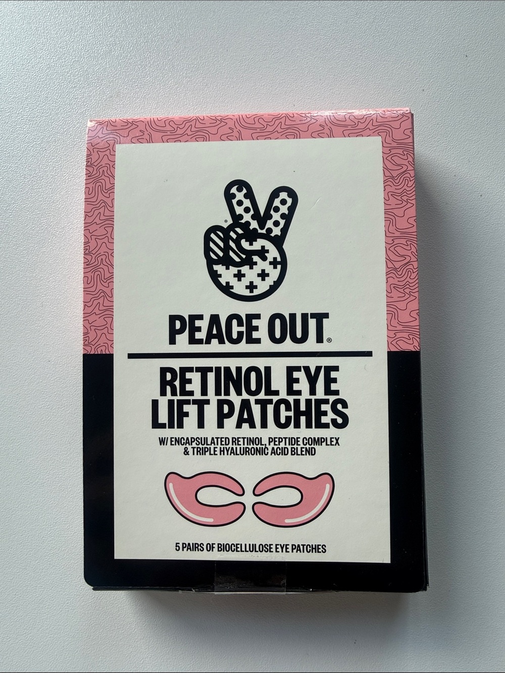 Peace Out Retinol Eye Lift Patches — Pink